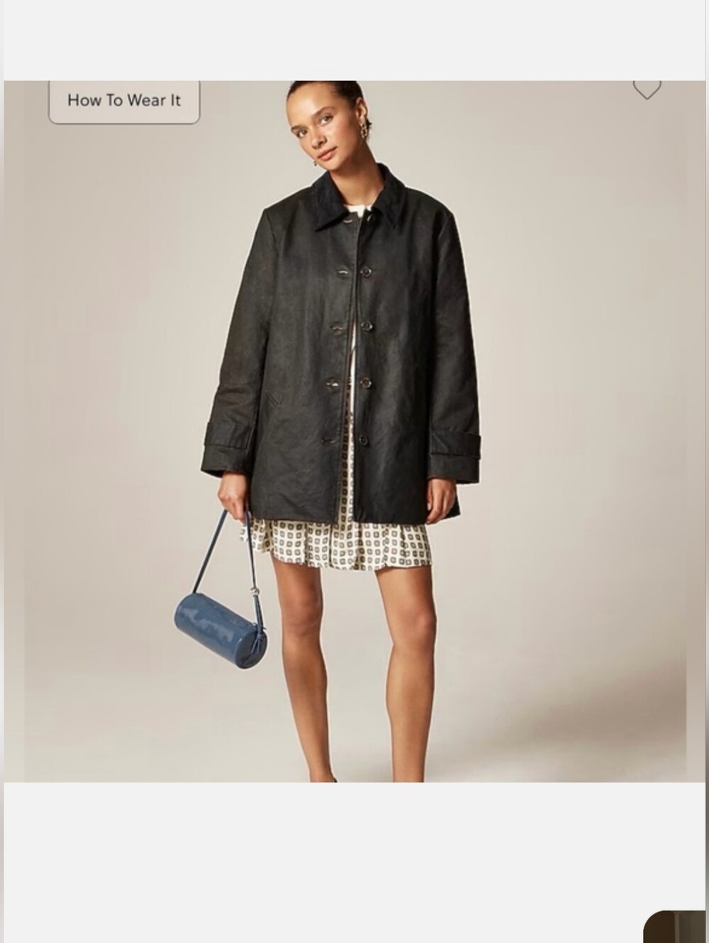 J‎ CREW SMALL Coated Barn Jacket $278